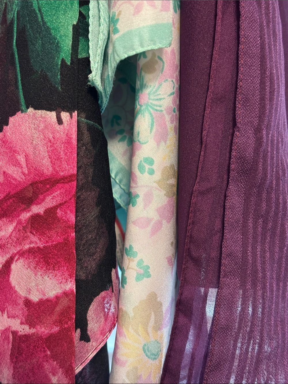 Vintage scarf bundle violet